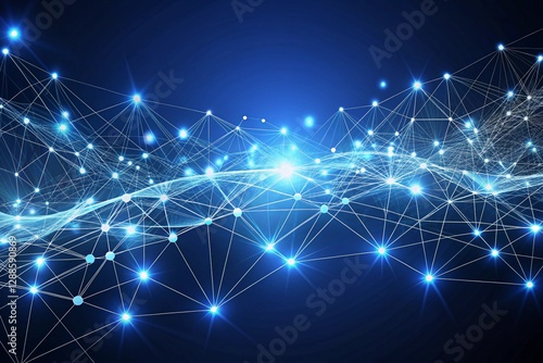 Wallpaper Mural Abstract Network Connection Digital Technology Global Communication Data Flow Concept Background Torontodigital.ca