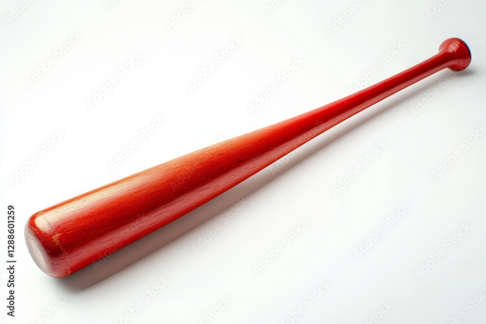 Vibrant Red Baseball Bat Display Vibrant Red Baseball Bat Display