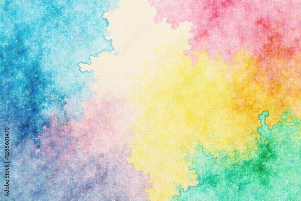 Fototapeta premium Abstract Pastel Watercolor Background Soft Hues and Textured Blends for Design Projects