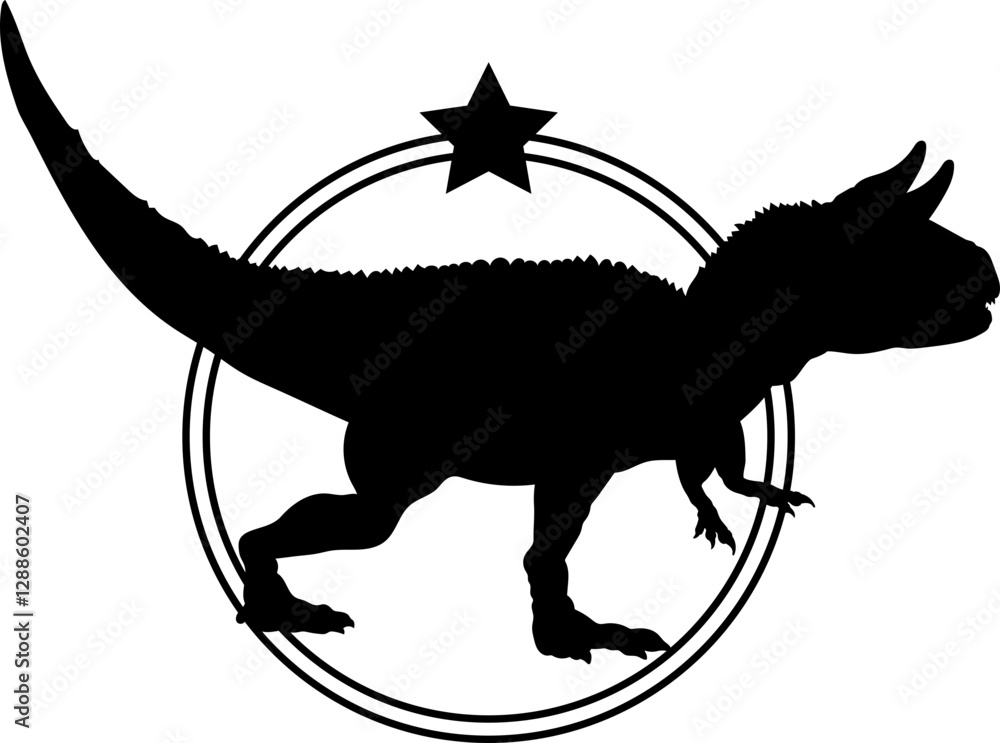 Fototapeta premium dinosaur silhouette, dinosaur, dinosaur breeds, logo, vector, silhouette, i love my dog, animal, illustration, icon, sign, design, black, symbol, pet, love