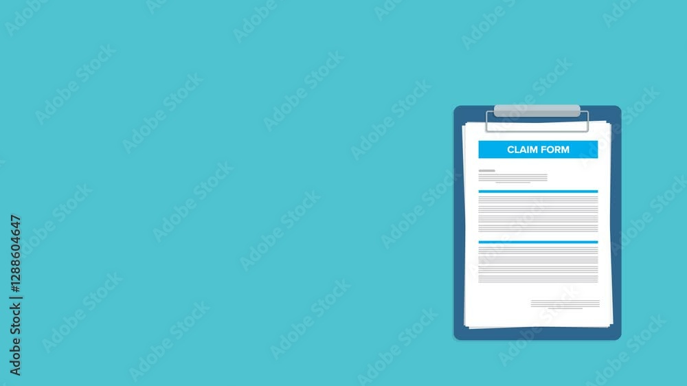 Clipboard claim form. Check list. Online claim form. Clipboard claim form. Check list. Online claim form.