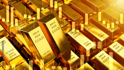 Investment gold bars. Preci...