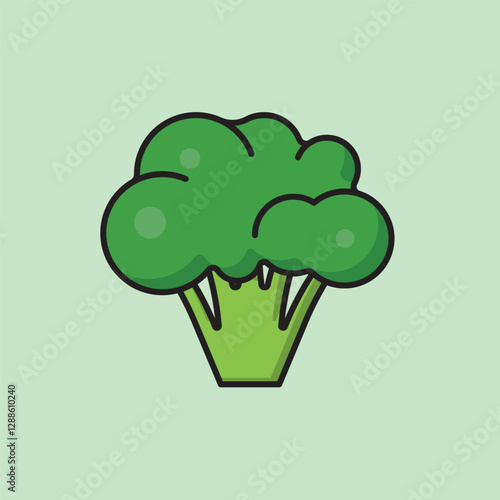 Broccoli Icon Illustration