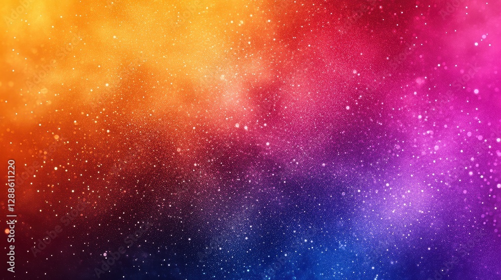 Fototapeta premium Colorful Space Background With Gradient Stars And Colors Night Sky Universe Celestial Space