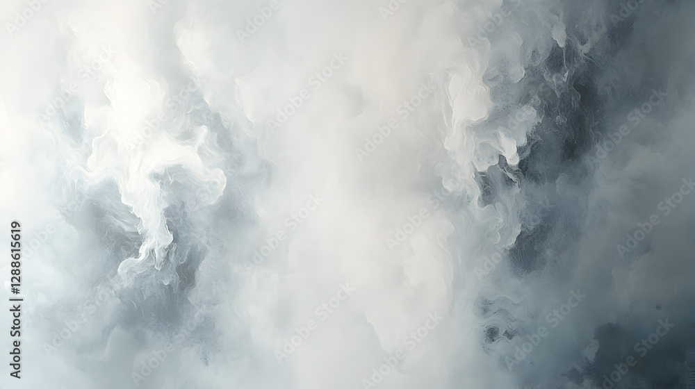 Naklejka premium gently rising and dissipating, creating a soft, light texture with faint trails and subtle variations in density