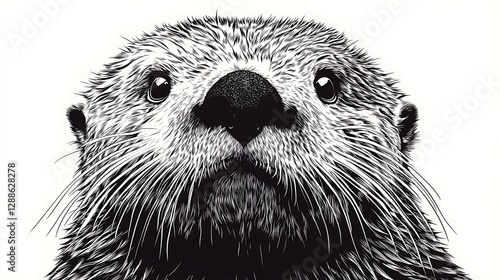 Close-up Sea Otter Portrait
