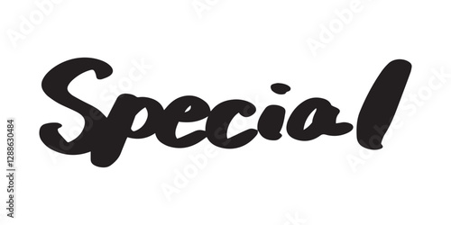 「Special」の手書き文字　ベクターイラスト