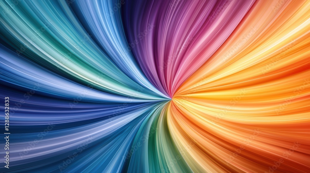 Naklejka premium Vibrant Swirls of Color Blending Together in a Dynamic Abstract Background Design for Creative Projects