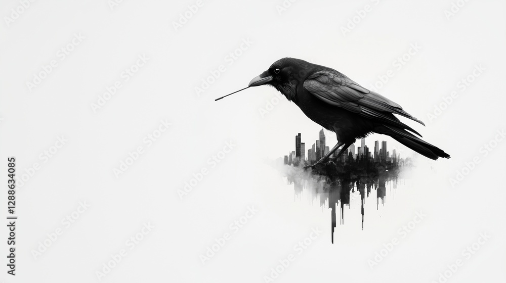 A sleek, minimalist illustration of a crow holding a thin brush, flying across a light gray expanse, symbolizing the bold voice of the press in a simple style. A sleek, minimalist illustration of a crow holding a thin brush, flying across a light gray expanse, symbolizing the bold voice of the press in a simple style.