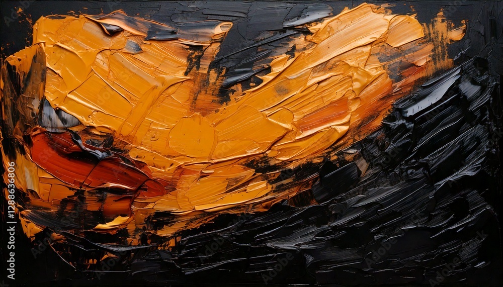 Fototapeta premium Abstract oil paint texture on canvas , background