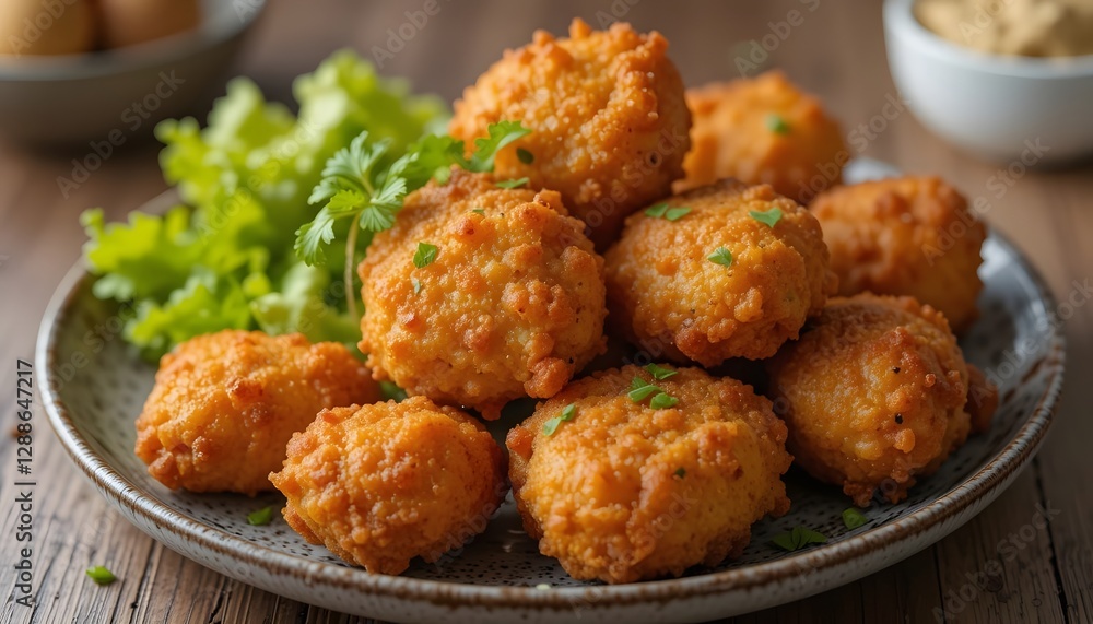 mini bites of fried chicken nuggets mini bites of fried chicken nuggets