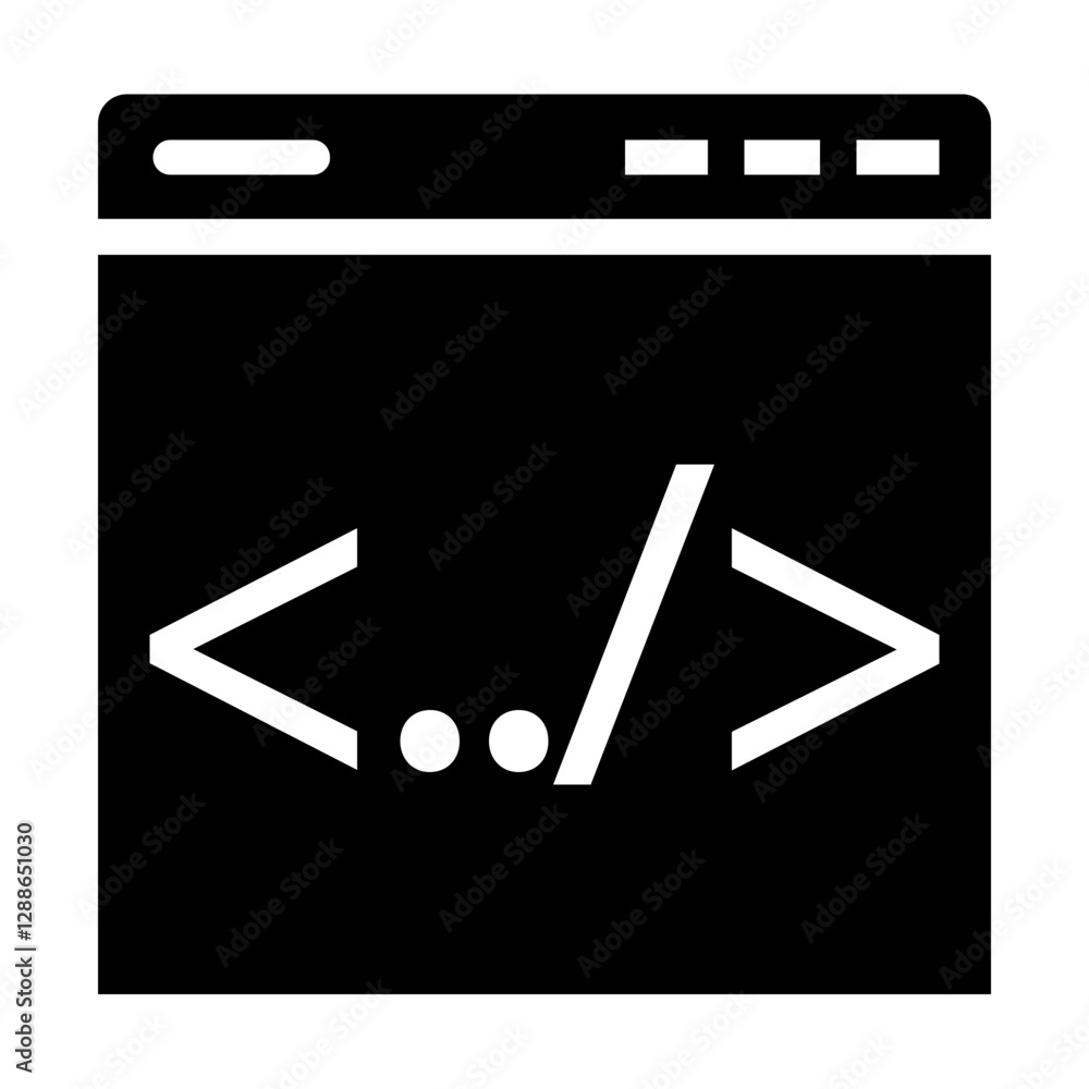 Html, hypertext markup language, programming interface icon Html, hypertext markup language, programming interface icon