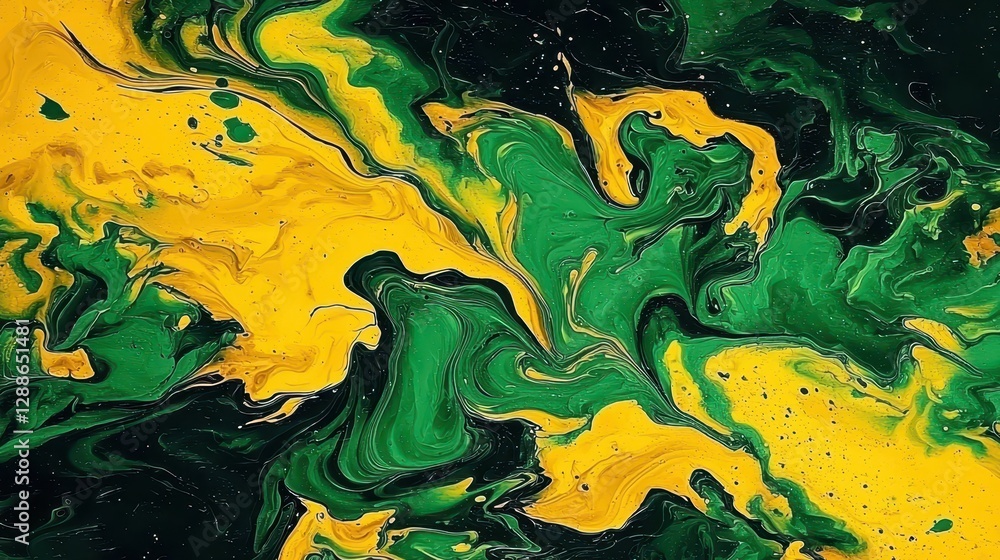 A canvas of vibrant green and yellow hues, painted with the fluidity of water, creating a dynamic and abstract backdrop that evokes a sense of nature's artistry. A canvas of vibrant green and yellow hues, painted with the fluidity of water, creating a dynamic and abstract backdrop that evokes a sense of nature's artistry.
