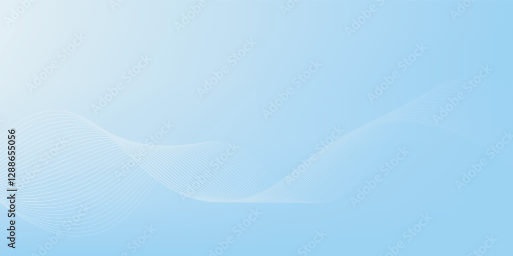 Modern background. Blue and white gradation. Geometric wave effect Modern background. Blue and white gradation. Geometric wave effect