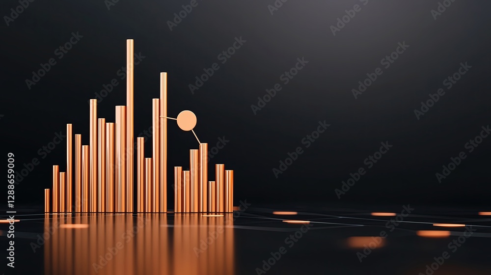 Obraz premium Investment Strategy A financial planner using to highlight data points on a glowing futuristic investment chart