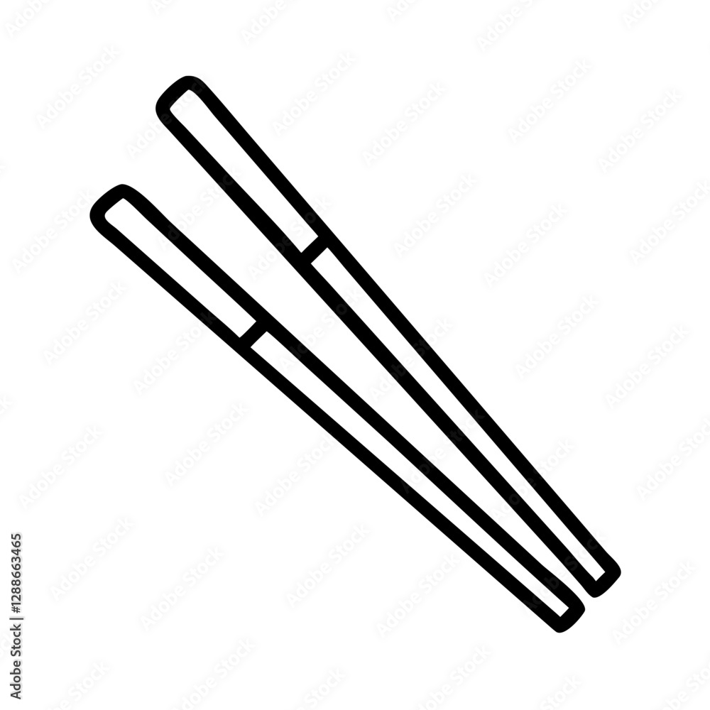 chopsticks icon, chopsticks line art - simple line art of chopsticks, perfect for chopsticks logos and icons chopsticks icon, chopsticks line art - simple line art of chopsticks, perfect for chopsticks logos and icons