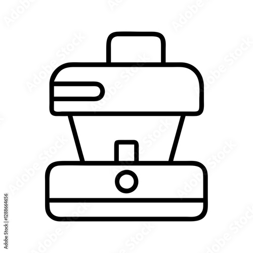 food processor icon, food processor line art - simple line art of food processor, perfect for food processor logos and icons