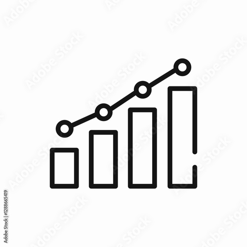 statistics icon vector sign
