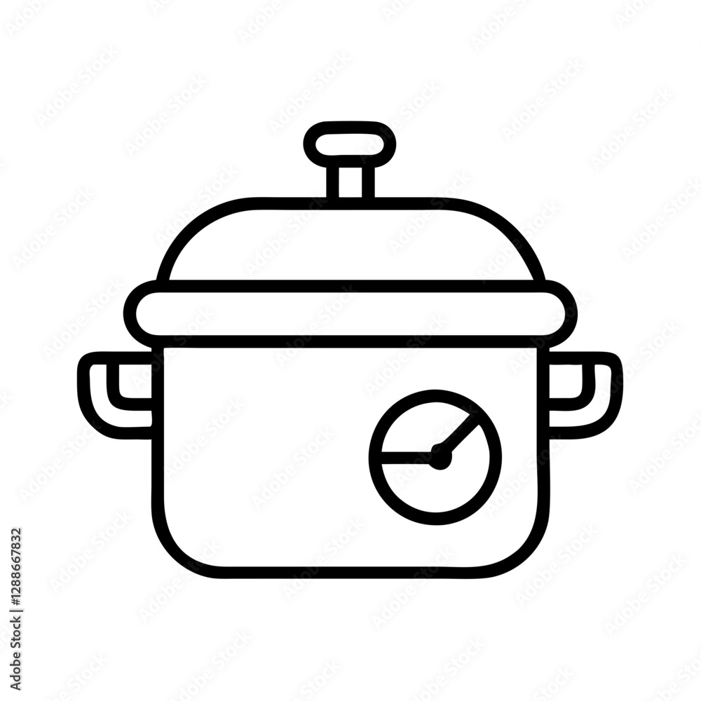 pressure cooker icon, pressure cooker line art - simple line art of pressure cooker, perfect for pressure cooker logos and icons pressure cooker icon, pressure cooker line art - simple line art of pressure cooker, perfect for pressure cooker logos and icons