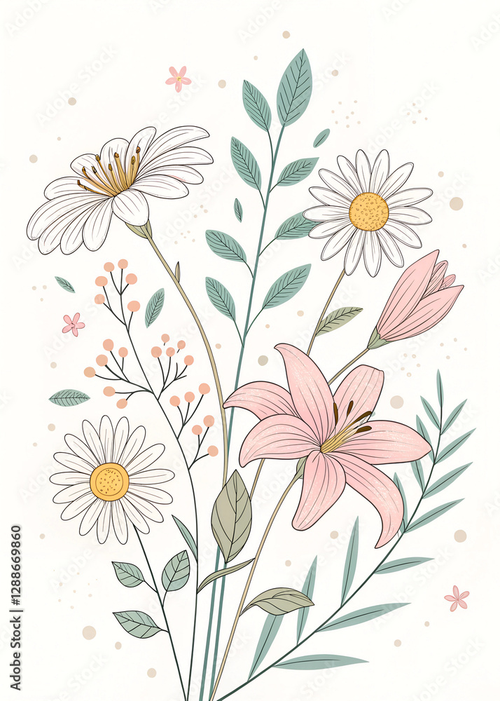 seamless pattern with flowers seamless pattern with flowers