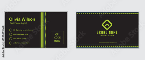  CREATIVE MORDEN BUSINESS CARD LAYOUT
TWO COLOR BUSINESS CARD DISIGNE
