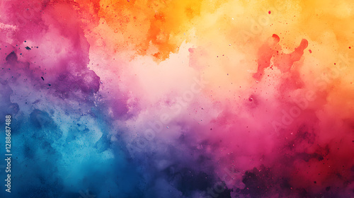 splash effect with a mix of warm and cool tones resembling an abstract artistic canvas 
