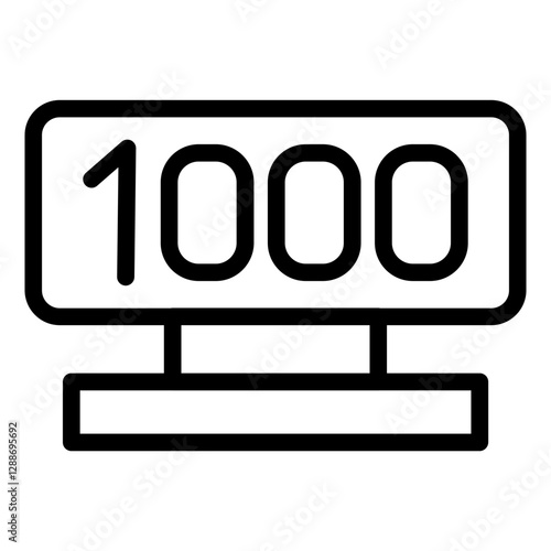 Taxi Meter Vector Icon
