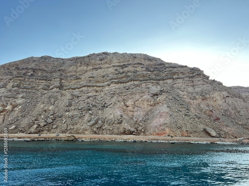 Egyptian mountains The shores of Egypt's resorts are washed by two seas. From the north of the country there is the Mediterranean Sea, but the western cities are under the rule and surrounded by the c
