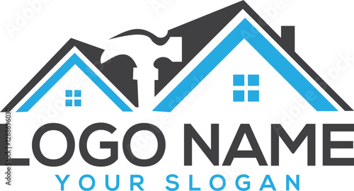 Home House Builders Repair Remodeling Logo Design Vector Icon Illustrations.