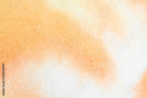 Abstract orange watercolor style Japanese paper background material