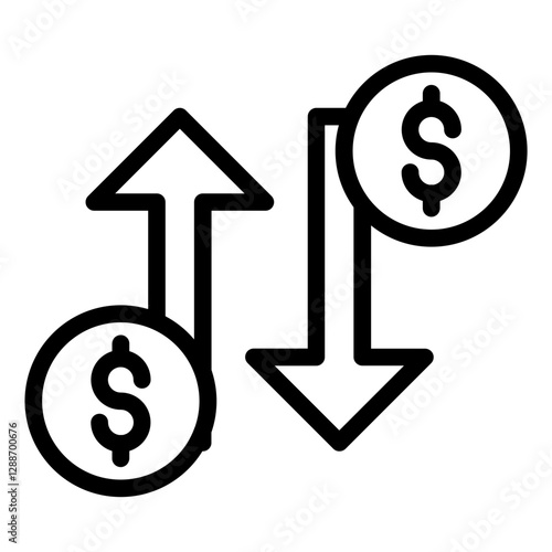 Fluctuate Vector Icon