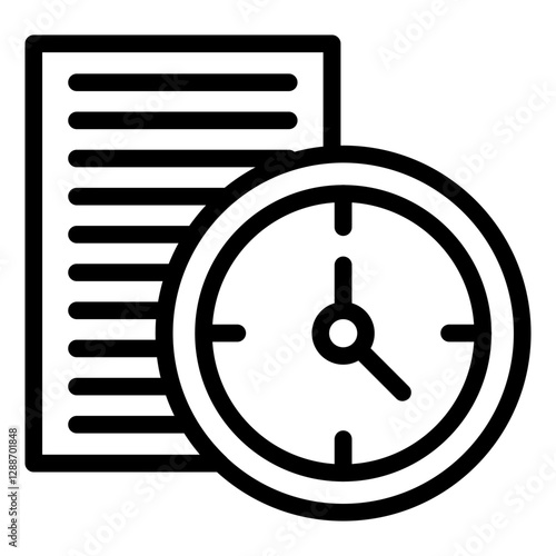 Time Management Vector Icon