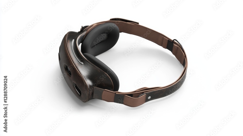 Creating a virtual reality experience vr headset design digital studio 3d render futuristic environment close-up view adjustable strap concept Creating a virtual reality experience vr headset design digital studio 3d render futuristic environment close-up view adjustable strap concept