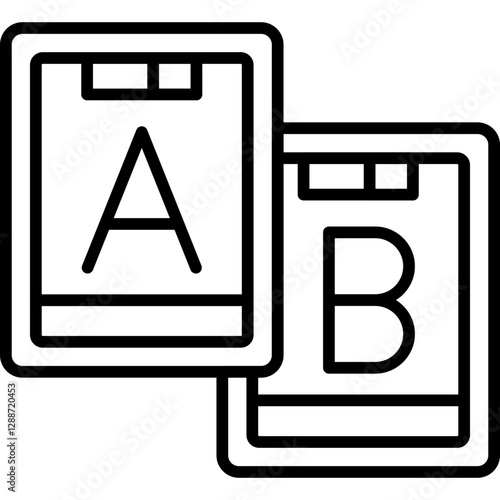 Ab Testing Icon Vector Element