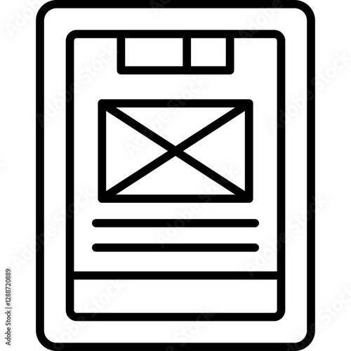 Mobile App Icon Vector Element