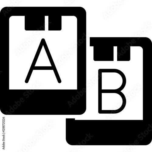 Ab Testing Icon Vector Element