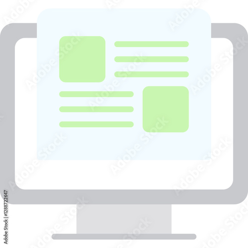 Landing Page Icon Vector Element
