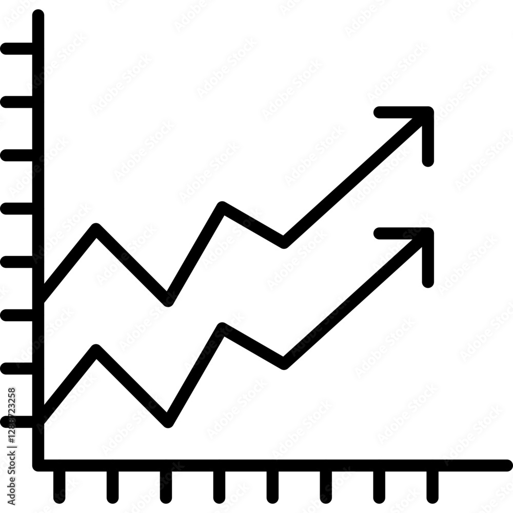 Graph Icon Vector Element Graph Icon Vector Element