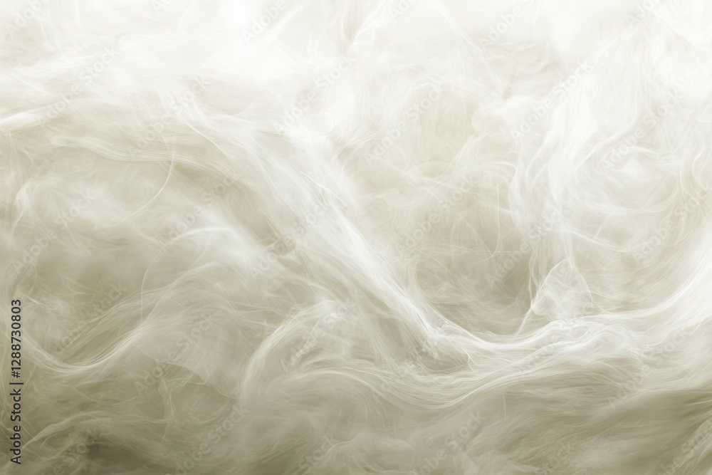 Obraz premium Soft ethereal white smoke against a muted light background
