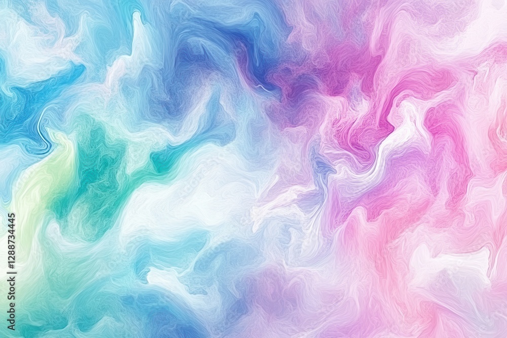 Abstract Colorful Swirls of Blue, Green, Pink, and Purple Tones Abstract Colorful Swirls of Blue, Green, Pink, and Purple Tones