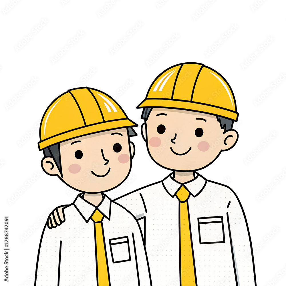 Construction workers with thumbs up PNG file download Construction workers with thumbs up PNG file download