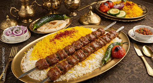 Middle Eastern Kebab Platter – A Traditional Egyptian Feast