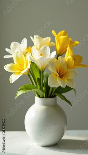 Wallpaper Mural White and yellow margaridas brancas e amarelas flowers in a vase, campo, vaso Torontodigital.ca