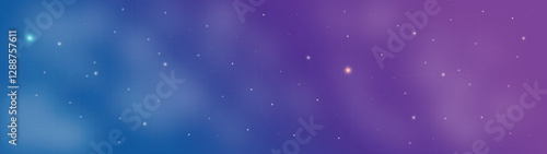 Shining  stars night blue sky galaxy background. Milky way with light effect.