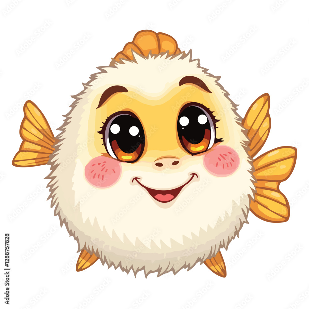 Fototapeta premium cute cartoon fish vector 