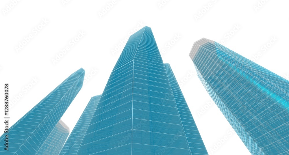 modern office buildings 3d drawing modern office buildings 3d drawing