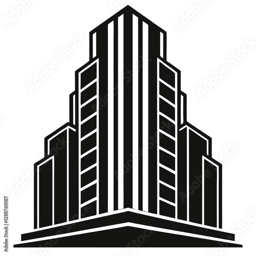 vector of a art deco high-rise
