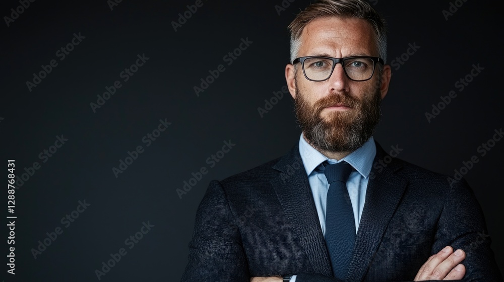 Serious Businessman Portrait Against Dark Background (1) Serious Businessman Portrait Against Dark Background (1)