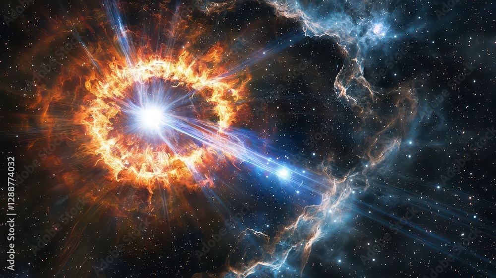 A futuristic deep-space telescope captures the birth of a new star cluster, illuminating the void A futuristic deep-space telescope captures the birth of a new star cluster, illuminating the void