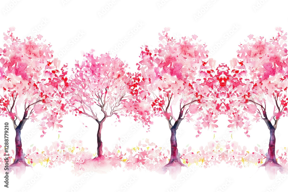 PNG Blooming cherry blossom trees nature outdoors plant. PNG Blooming cherry blossom trees nature outdoors plant.